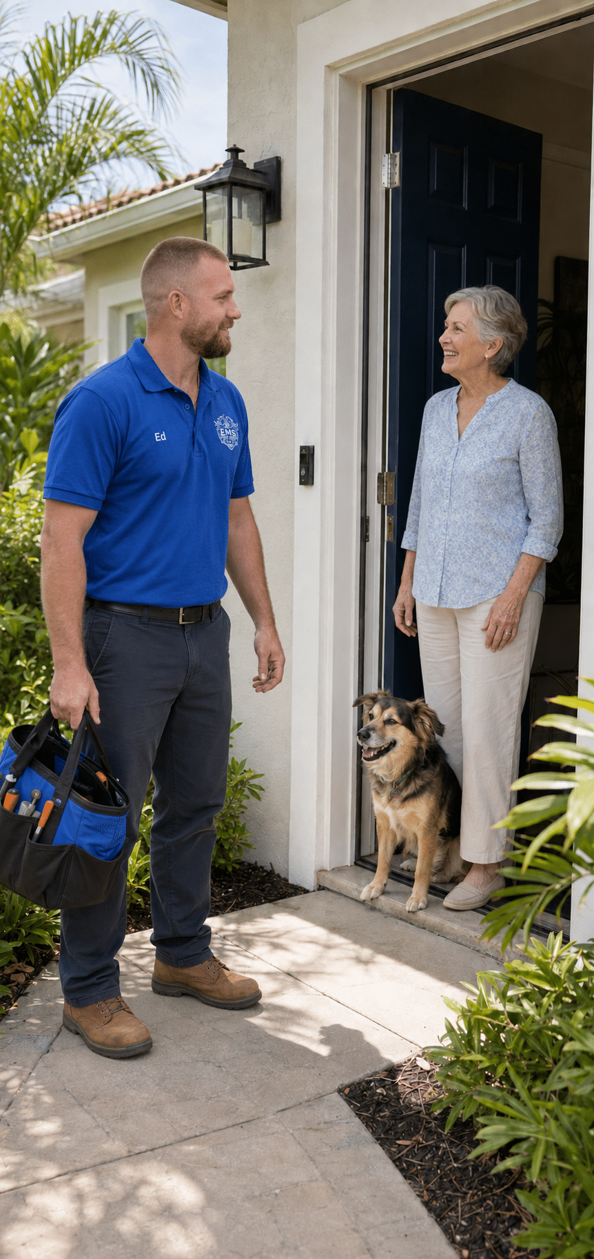 Ed Smith of EMS Air Solutions providing local HVAC service in Highlands County Florida